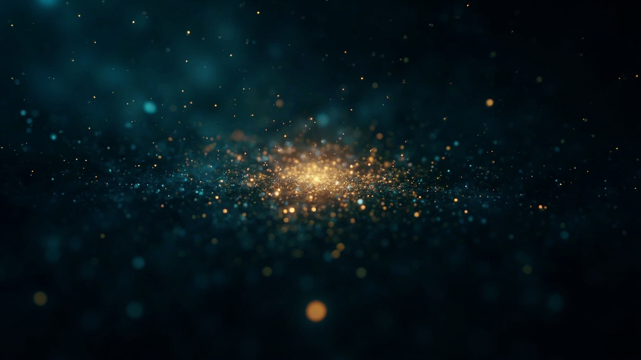 无限黑暗中只有几点微光的知识空间